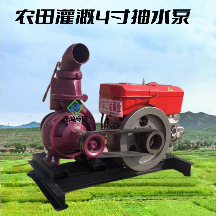 Gasoline hand pump for wheat field irrigation High flow centrifugal pump 3 inch 4 inch self priming water pump