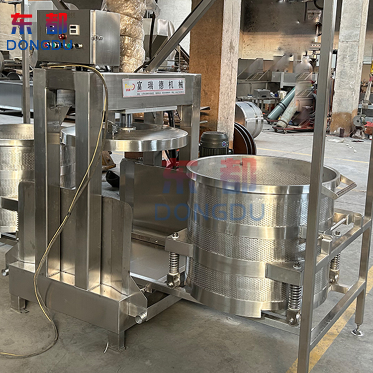 Spinach, blueberry, press and juice harvester, Dongdu 500/800 rotating press equipment, konjac dehydration production line