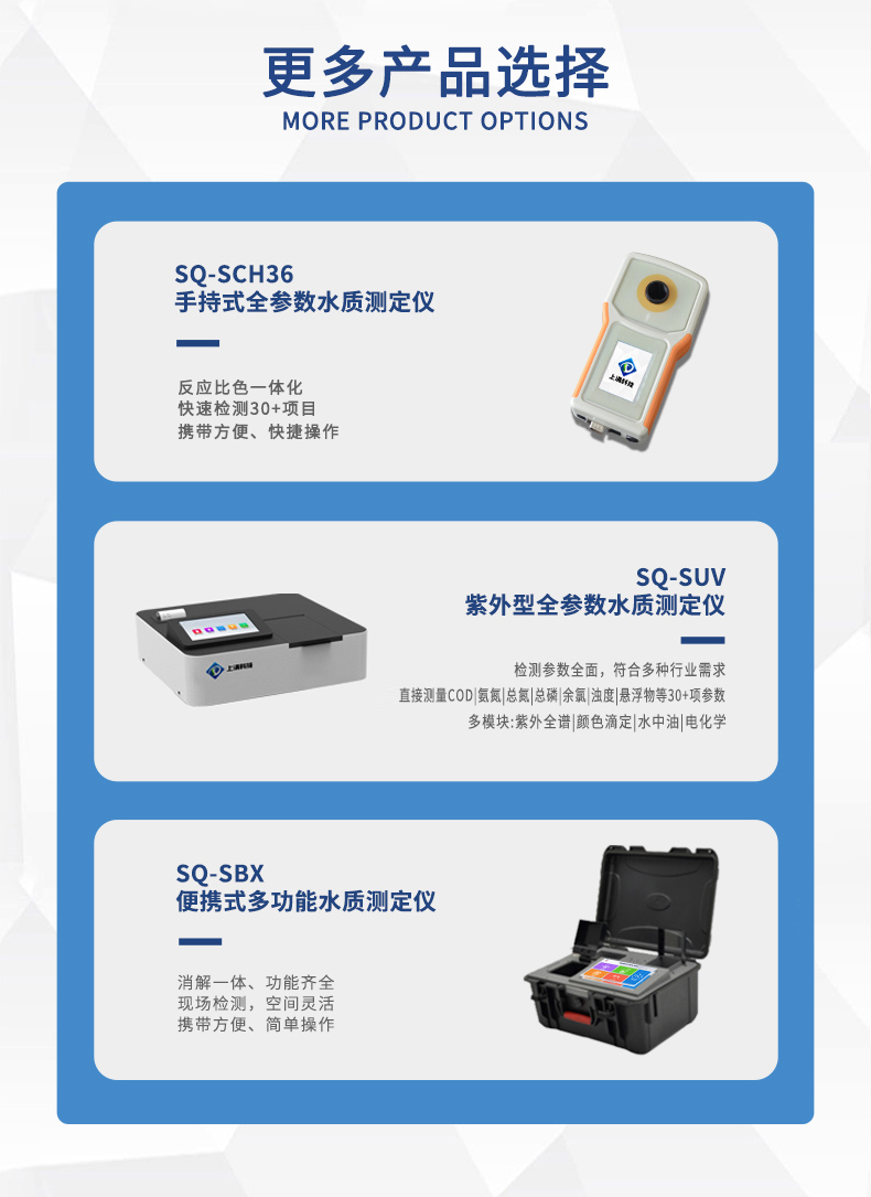 Multi parameter water quality tester, laboratory COD tester, ammonia nitrogen, total phosphorus nitrogen, turbidity, heavy metal detector