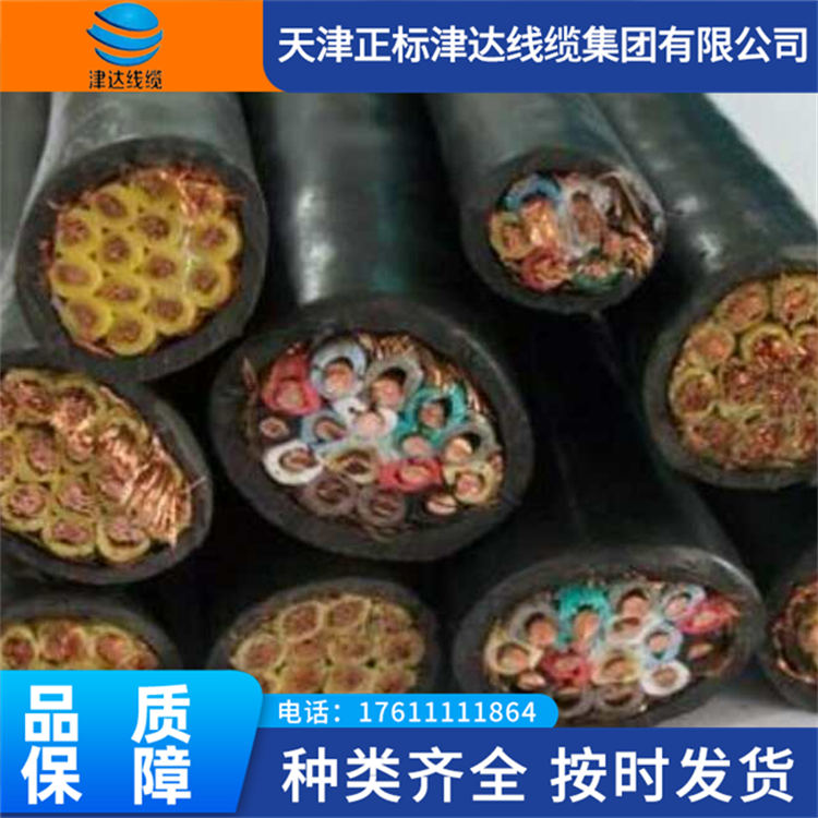 津达线缆电子仪表计算机用电缆 双屏蔽阻燃防火电线 足米定制