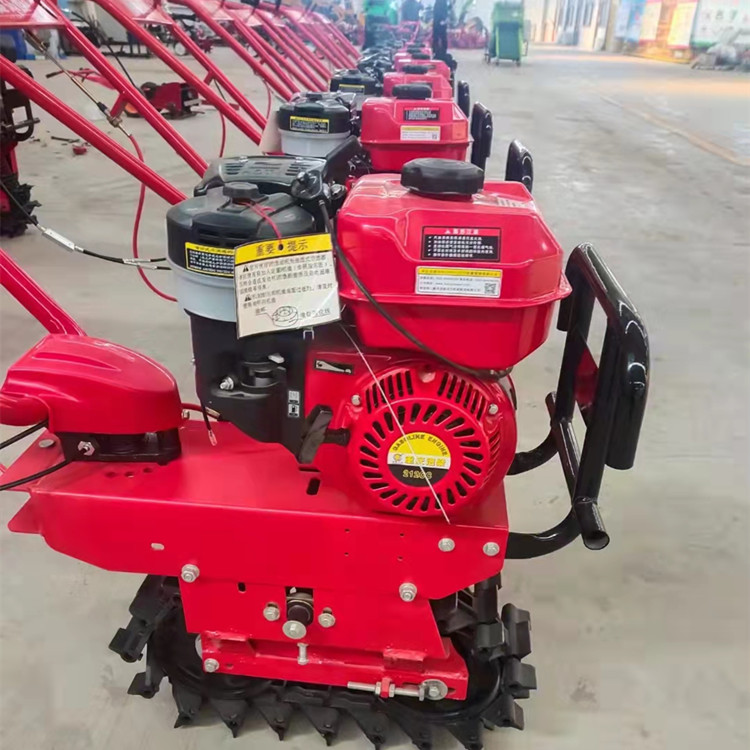 Diesel chain track cultivator, self-propelled field fertilizer applicator, trenching and weeding micro cultivator, customized for various sails