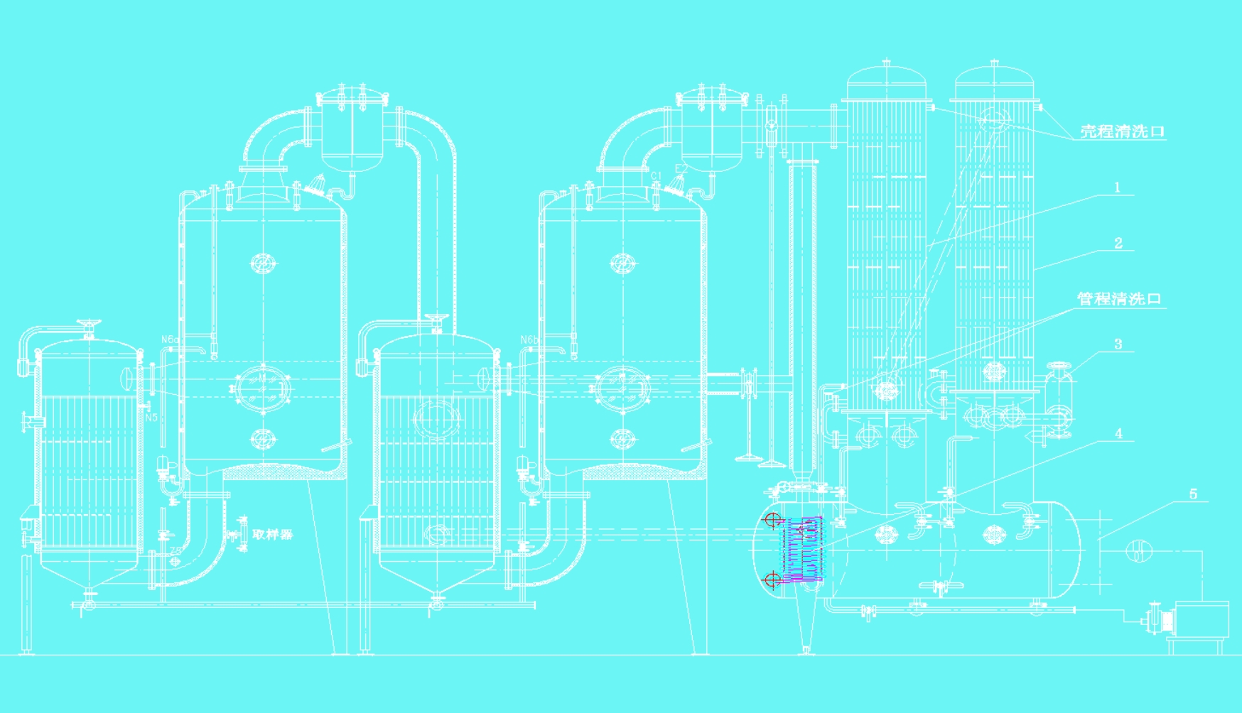 Jinbang Pharmaceutical Industry Food New Energy Saving Double Effect Concentration Tank Chinese Medicine High Efficiency Concentration Unit Capacity Customizable