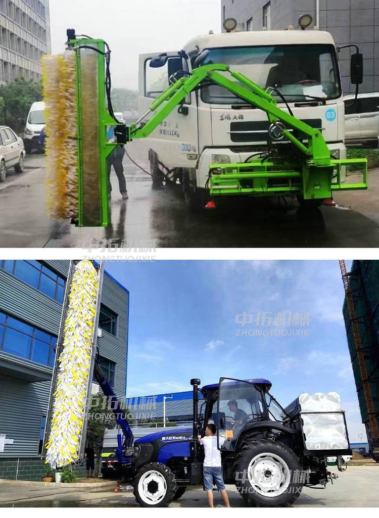 Vehicle mounted guardrail cleaning machine with stable remote control operation performance for Zhongtuo City high-speed guardrail cleaning