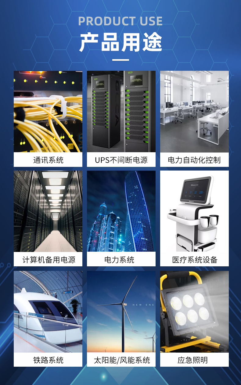 Shuangdeng Battery 6-GFM-38 Valve Regulated Lead Acid 12V38AH Base Station DC Screen UPS EPS Power Supply