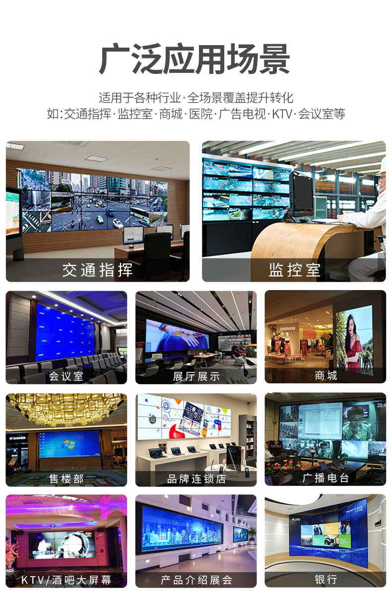 BOE Technology LCD splicing screen unit monitoring display TV wall large screen player Wang Brothers recruitment agent