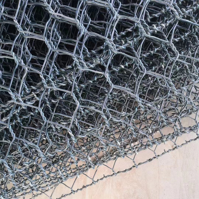 Shiteng Flood Control Gabion Stone Cage Net Fixed Bin Cage Net Box Lead Wire Reno Pad Green Bin Pad Green Grid