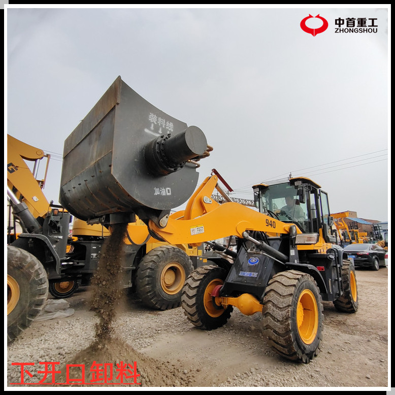 Forklift installation, mixing bucket, bucket with mixing function, blade type mixing, thickened manganese steel material