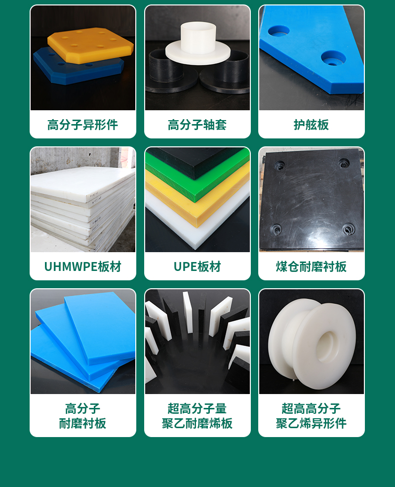 Ultra high molecular weight polyethylene board, food wear-resistant PE cushion board engineering, plastic coal bunker lining board, Baizhi manufacturer