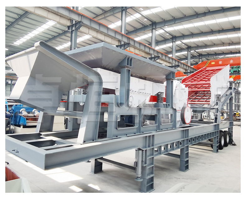 Counterattack mobile crushing station tailings construction waste mobile crusher mining crushed stone production line Zhuoheng