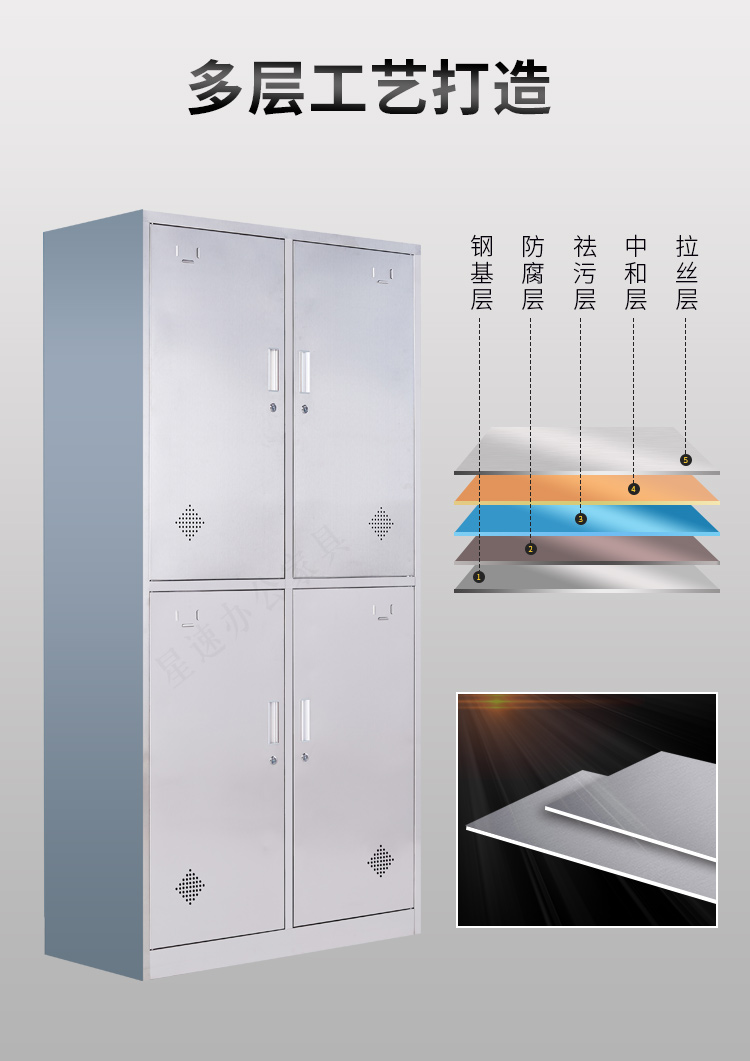 School bathroom, gym, 6-door shoe cabinet, bowl cabinet, 304 stainless steel locker, employee storage cabinet