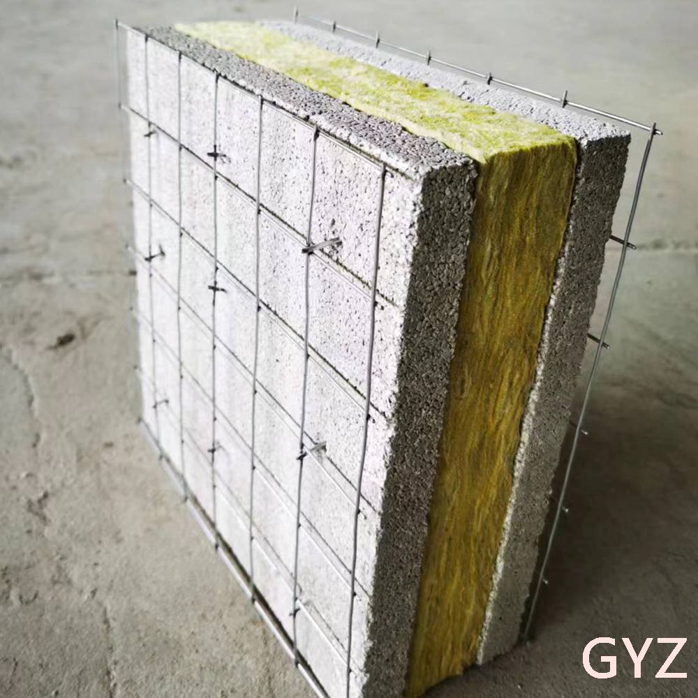 Steel wire mesh Perlite composite thermal insulation exterior wall board B type board 400mm thick polystyrene board sandwich