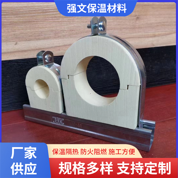 Qiangwen galvanized pipe wooden bracket, full circle air conditioning wooden bracket, square and circular special pipe bracket, galvanized iron clamp DN89