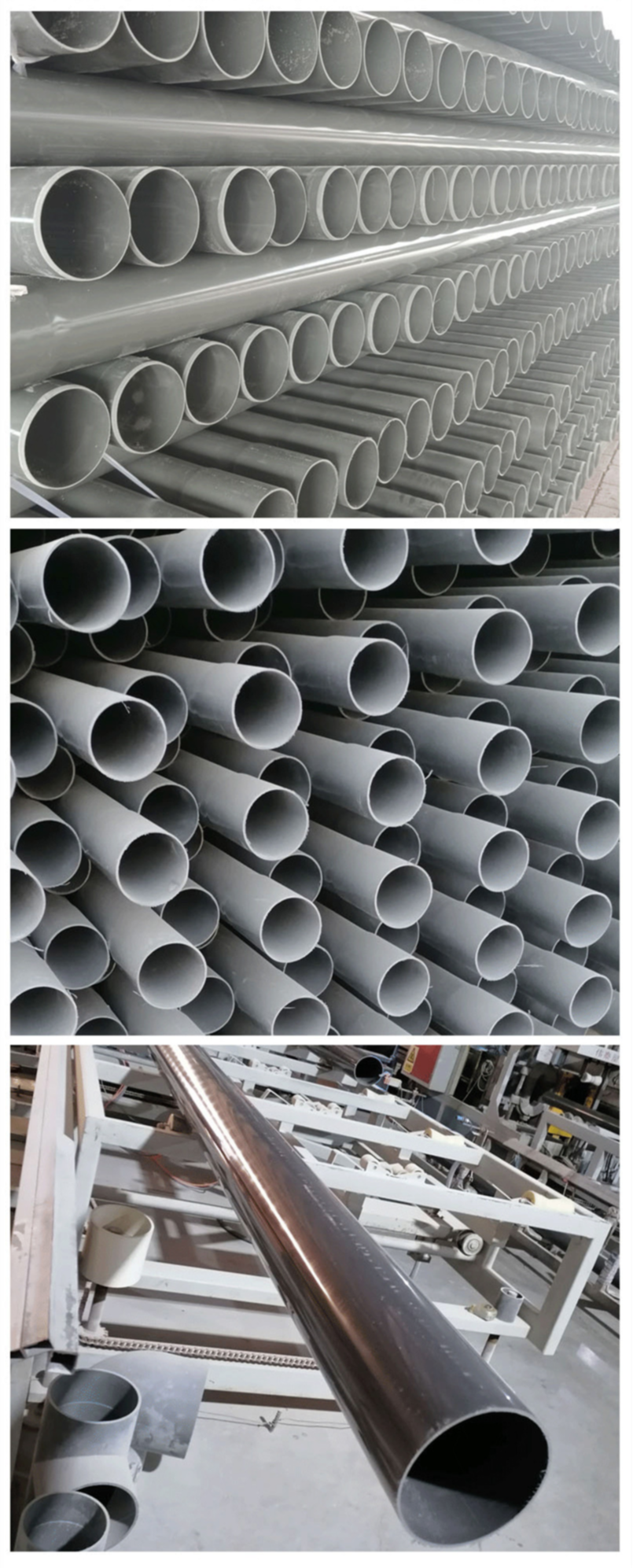 Co built PVC farmland irrigation pipes, garden greening irrigation pipes, 110 gray agricultural water supply and drainage pipes, PVC pipes in stock