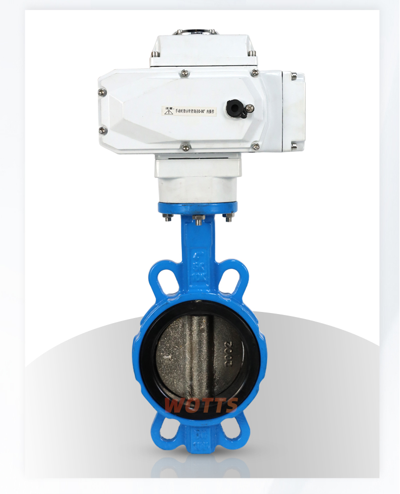 Electric switch adjustment intelligent wafer type butterfly valve D971X stainless steel cast steel 2507 desulfurization valve