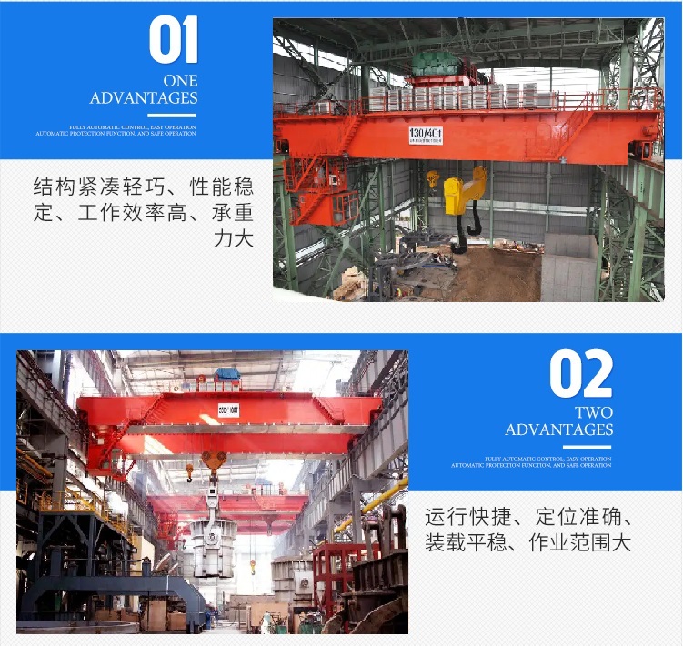 Double beam bridge lifting equipment 5/32 ton electric hoist hook crane remote control wireless control traveling goods