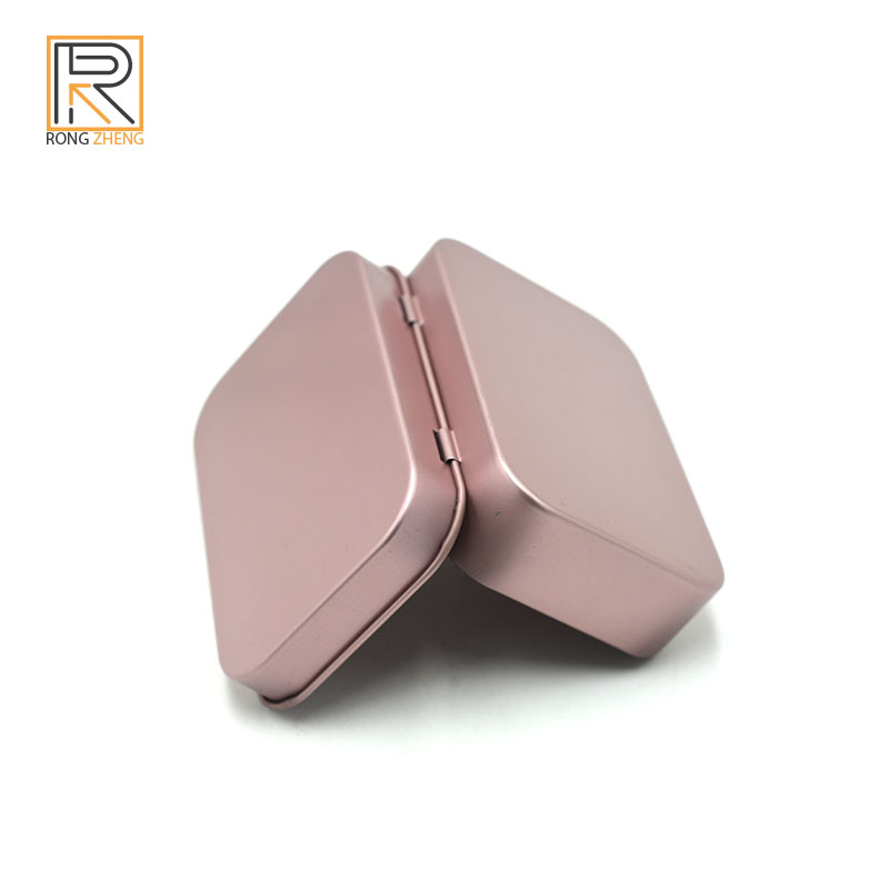 Manufacturer customized mint candy small iron box pocket candy box throat moistening candy metal box sheet Bible box with hinges