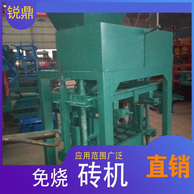 Small unburned cement brick machine, static pressure cushion block machine, standard brick, hollow brick making equipment, Ruiding Machinery