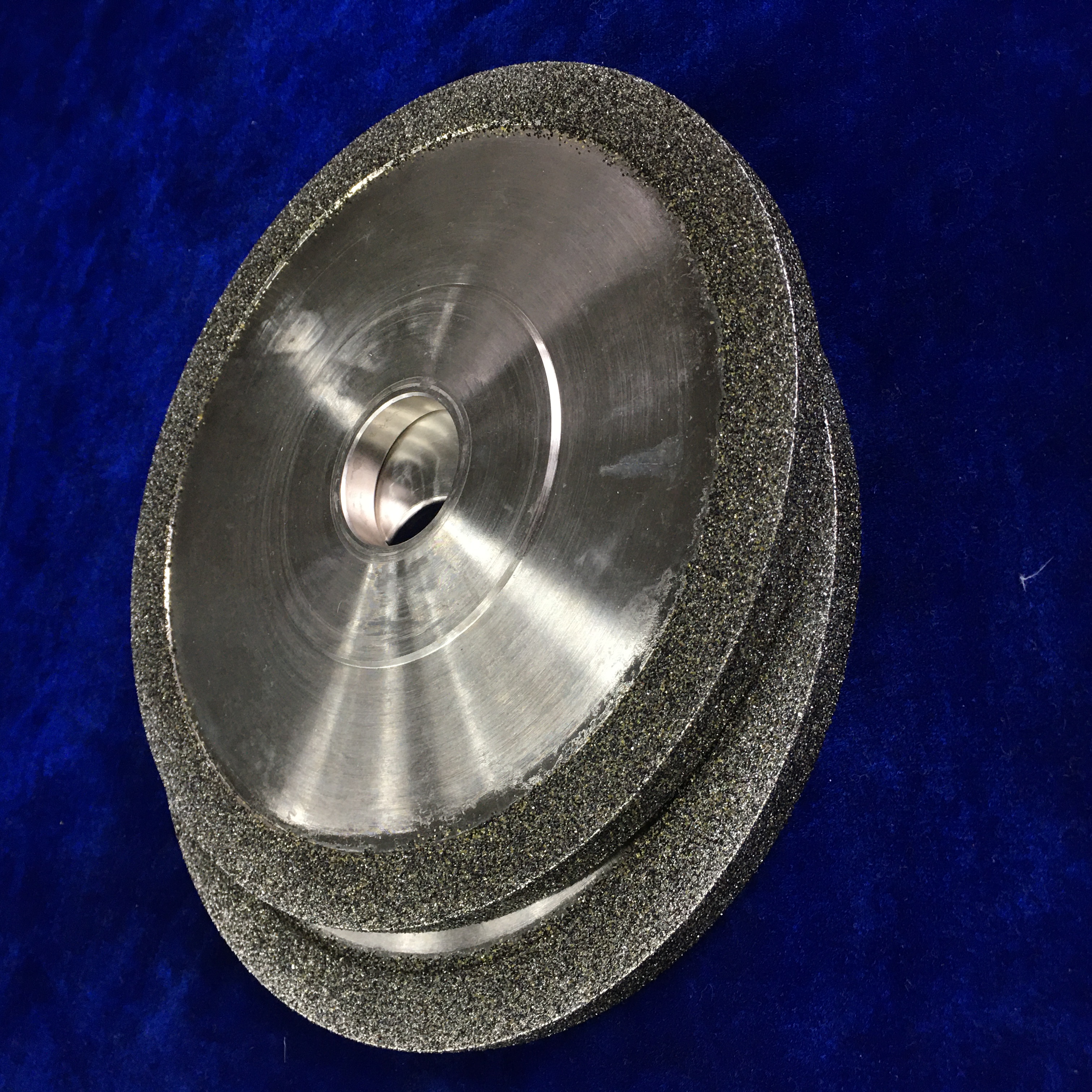 Electroplated CBN grinding wheel for camshaft steel parts polishing, parallel reinforced rough grinding wheel customization