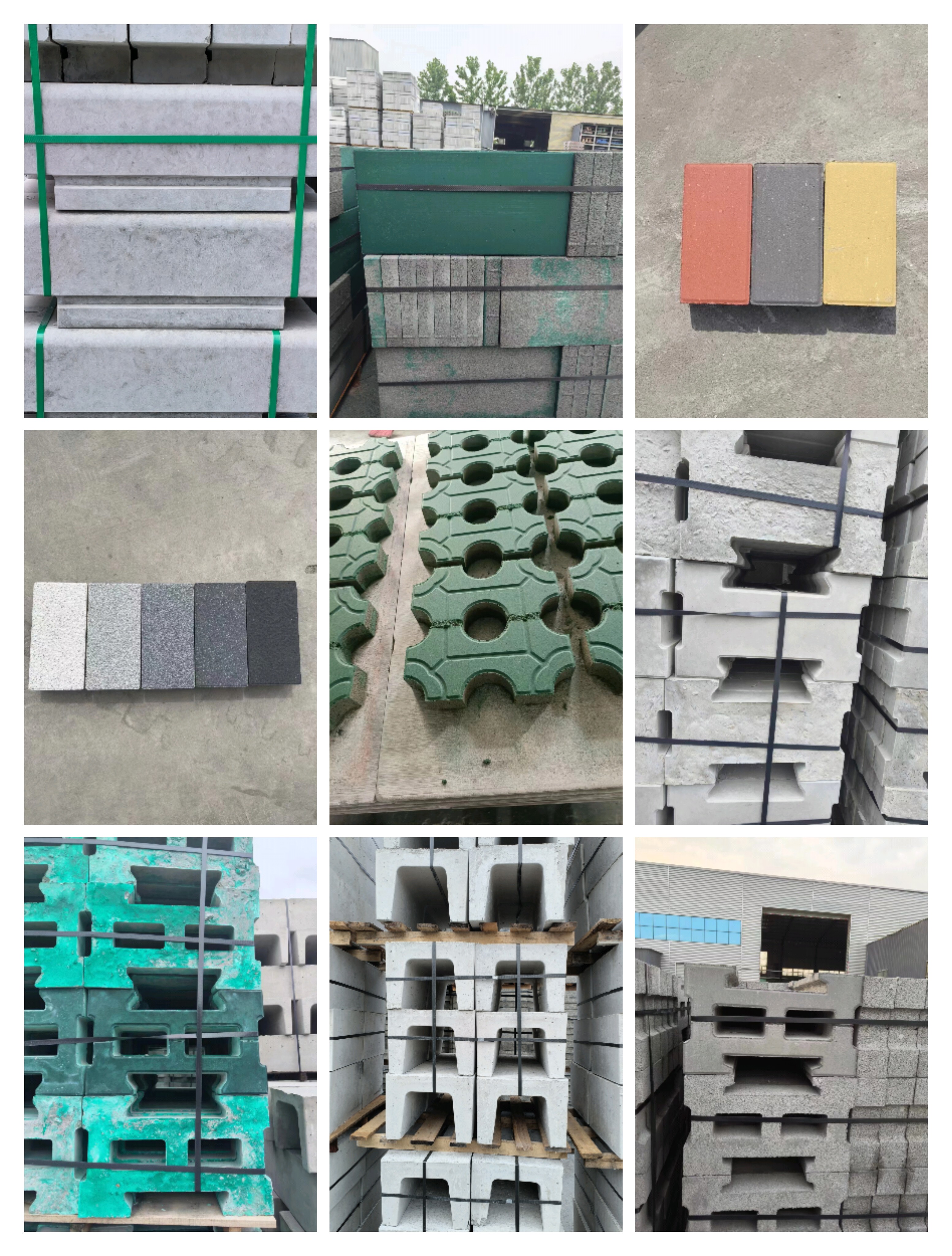 Hexagonal brick river slope protection brick ecological block lock lock I-shaped brick chain grass planting brick water conservancy brick green lawn transformation