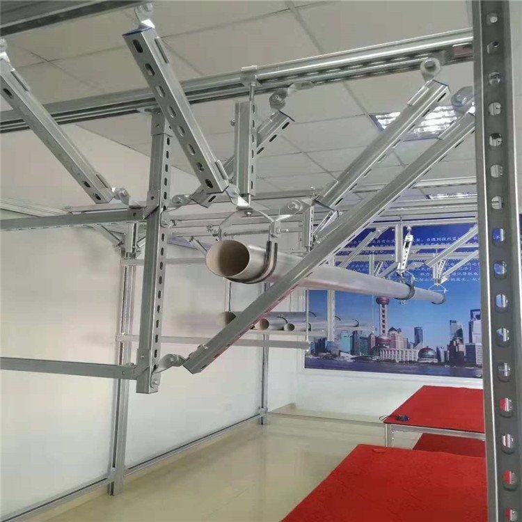 志诚鑫盛 c型钢镀锌抗震支架 加工定制 适用于消防管道工程