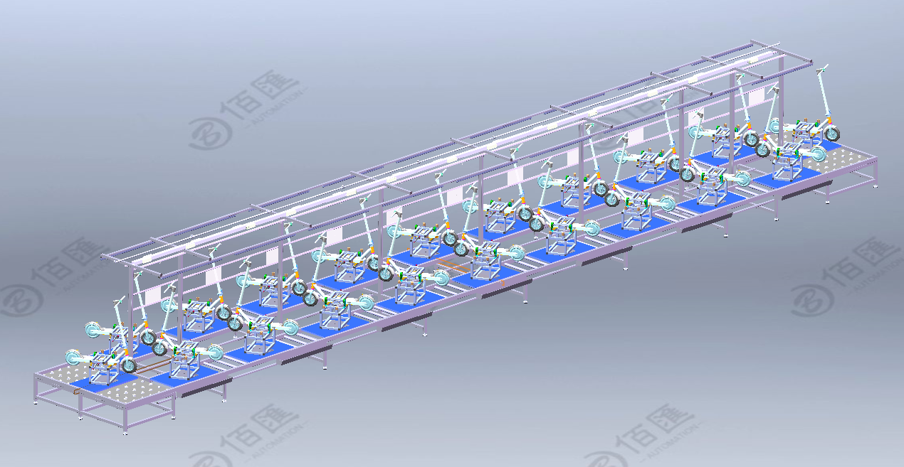 Bicycle assembly line, bicycle assembly production line, electronic and electrical equipment board, conveyor speed chain assembly line