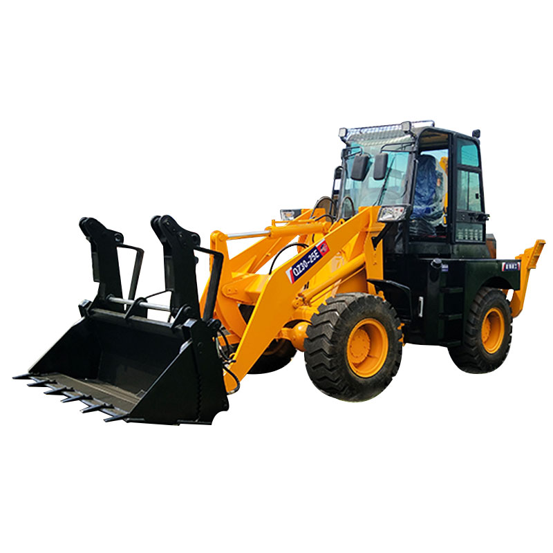 Hoisting QZ20-25Backhoe 2.5-ton Backhoe Loader Two Busy Engineering Machines