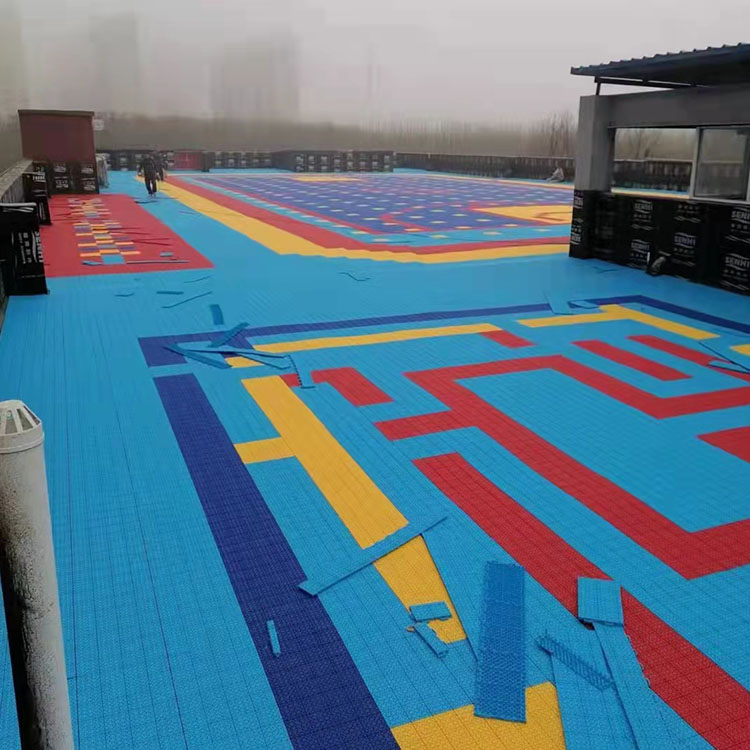 幼儿园乒乓球场悬浮地板 可发案例软硬质拼