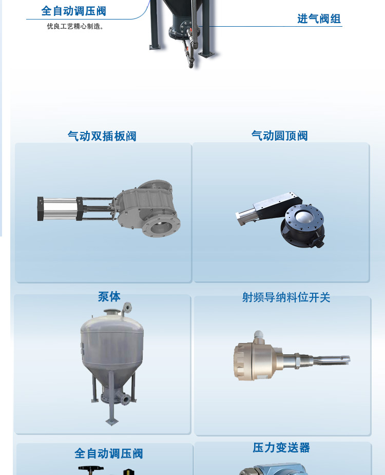 Bin pump Pneumatic material conveying pump Powder conveying bin pump Dense phase conveying bin pump