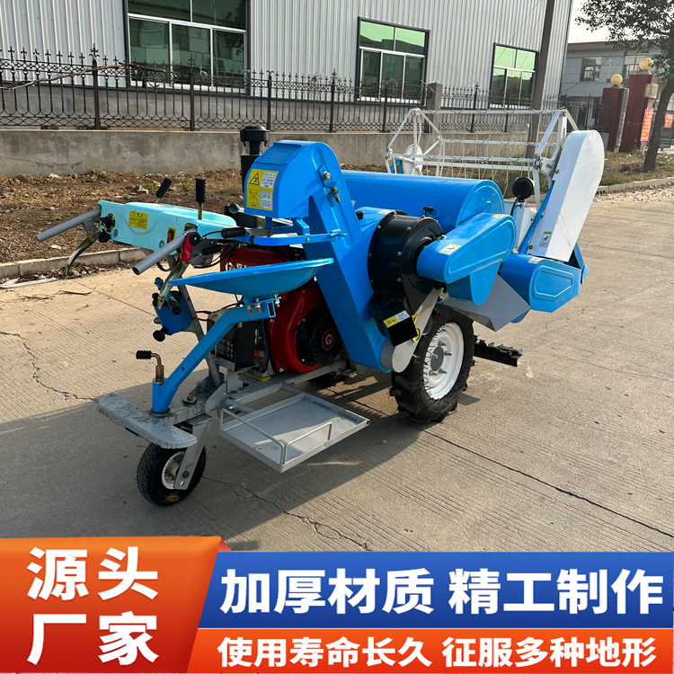 15 horsepower air-cooled wheat combine harvester in residential area, easy to clean wheat seeds, subsidized 35 horsepower wheat harvester