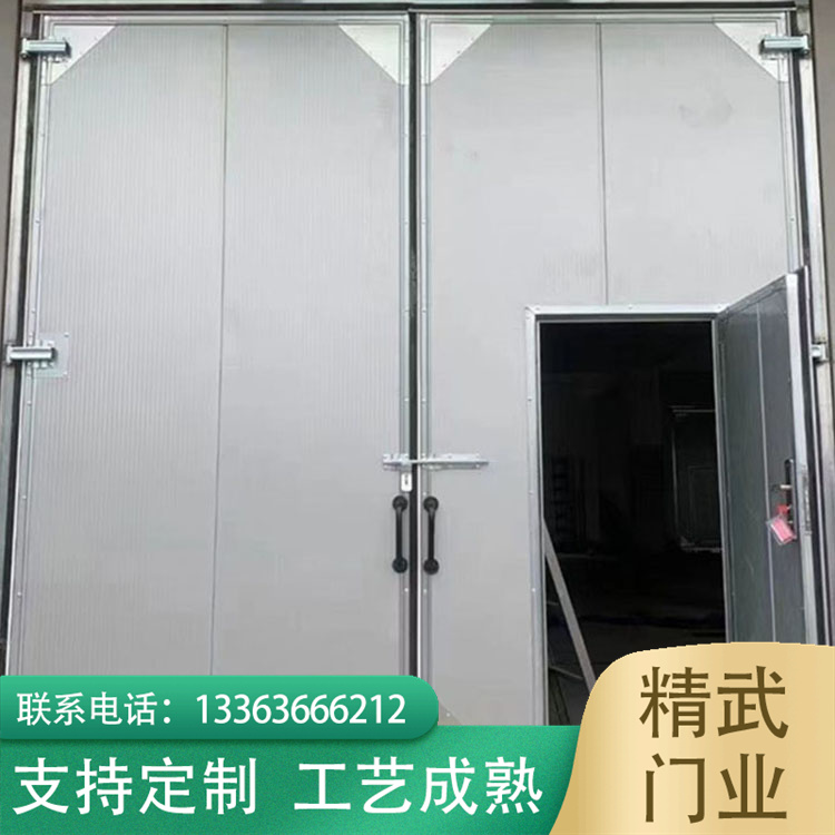 Industrial side hung doors are sold on demand. Industrial doors can be purchased through phone calls. Electric side hung doors are produced by Jingwu