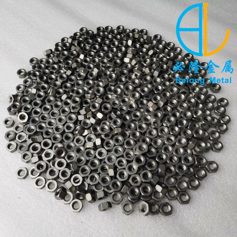 M6 molybdenum nut, matched with M6 molybdenum screw bolt and molybdenum washer, available in stock for customization