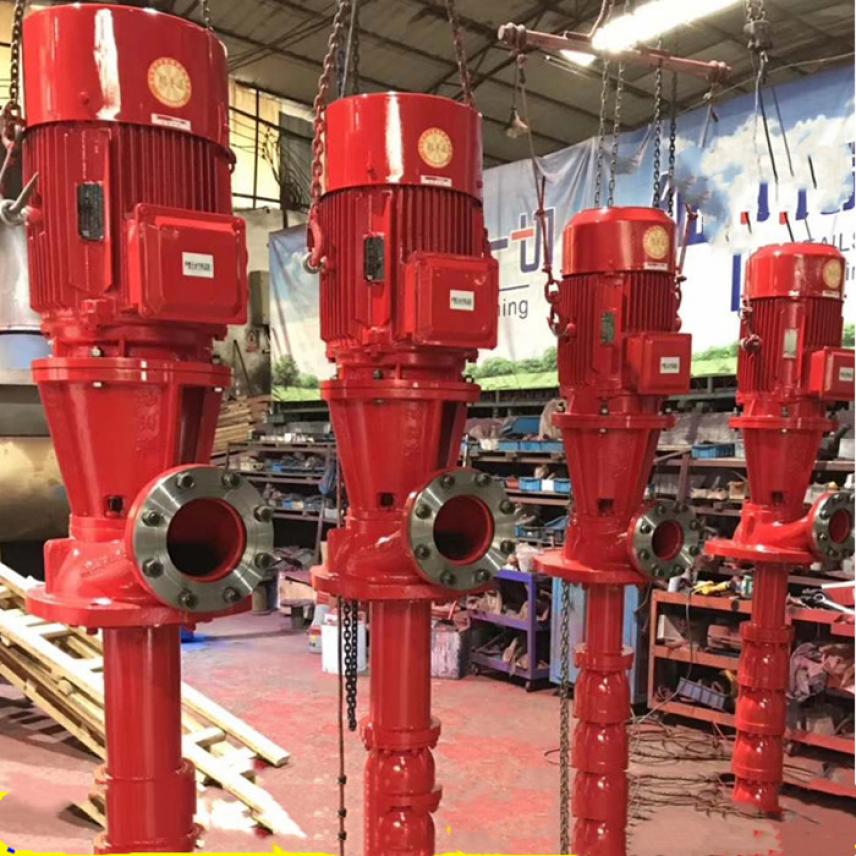 Large flow electric deep water indoor fire pump Outdoor single-stage long shaft mobile Axial-flow pump