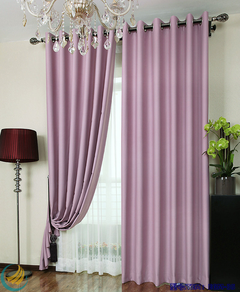 Yichuang curtain double-sided plain color high-precision matte fabric shading lining fabric black and white home decoration foreign trade curtain fabric