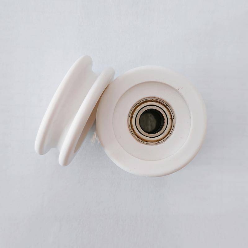 Injection molded ABS bearing wheel pom formaldehyde grinding wheel push pull platform rolling pulley