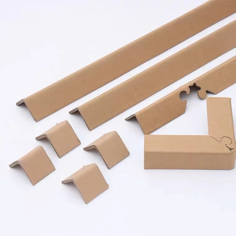 L-shaped corner protector manufacturer wholesale paper corner protector triangle anti-collision paper corner box packaging corner protector strip