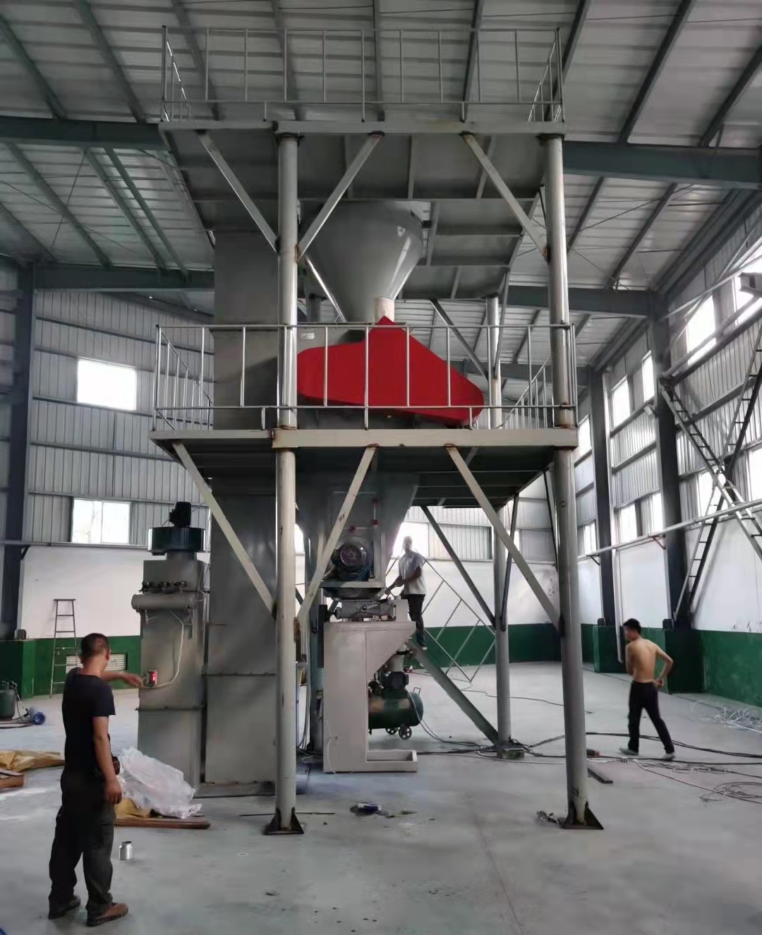 Qiangke Machinery Production Dry Powder Mortar Equipment Manufacturer Fully Automatic Putty Powder Production Equipment