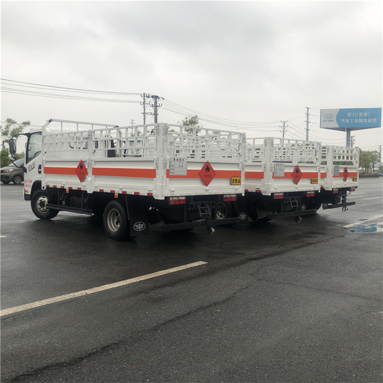 Blue Label 4.2m Liberation Dangerous Goods Transport Vehicle Steel Cylinders, Gas Cylinders, Liquefied Gas Tanks Delivery Vehicle, Warehouse Grid Type Dangerous Goods Transport Vehicle