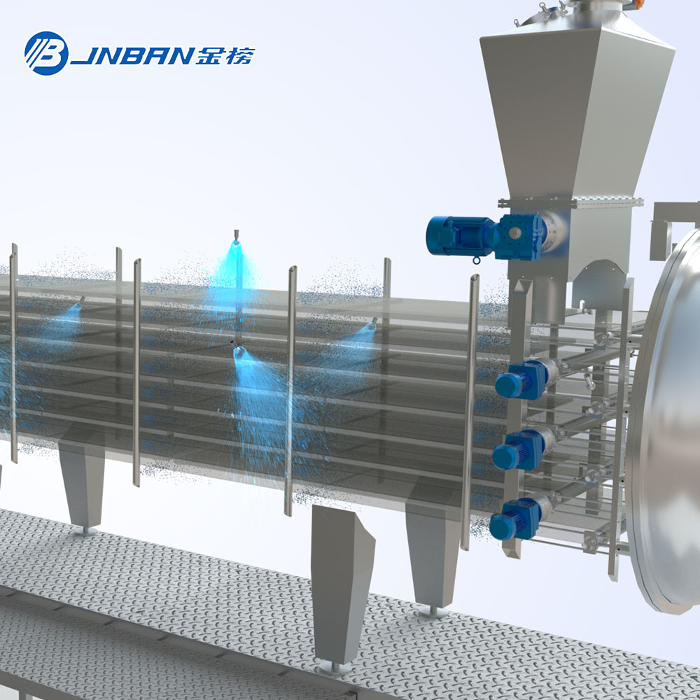 Jinbang Continuous Vacuum Dryer Solid Low Temperature Belt Drying Equipment Lithium Battery Positive and Negative Electrode Materials Drying