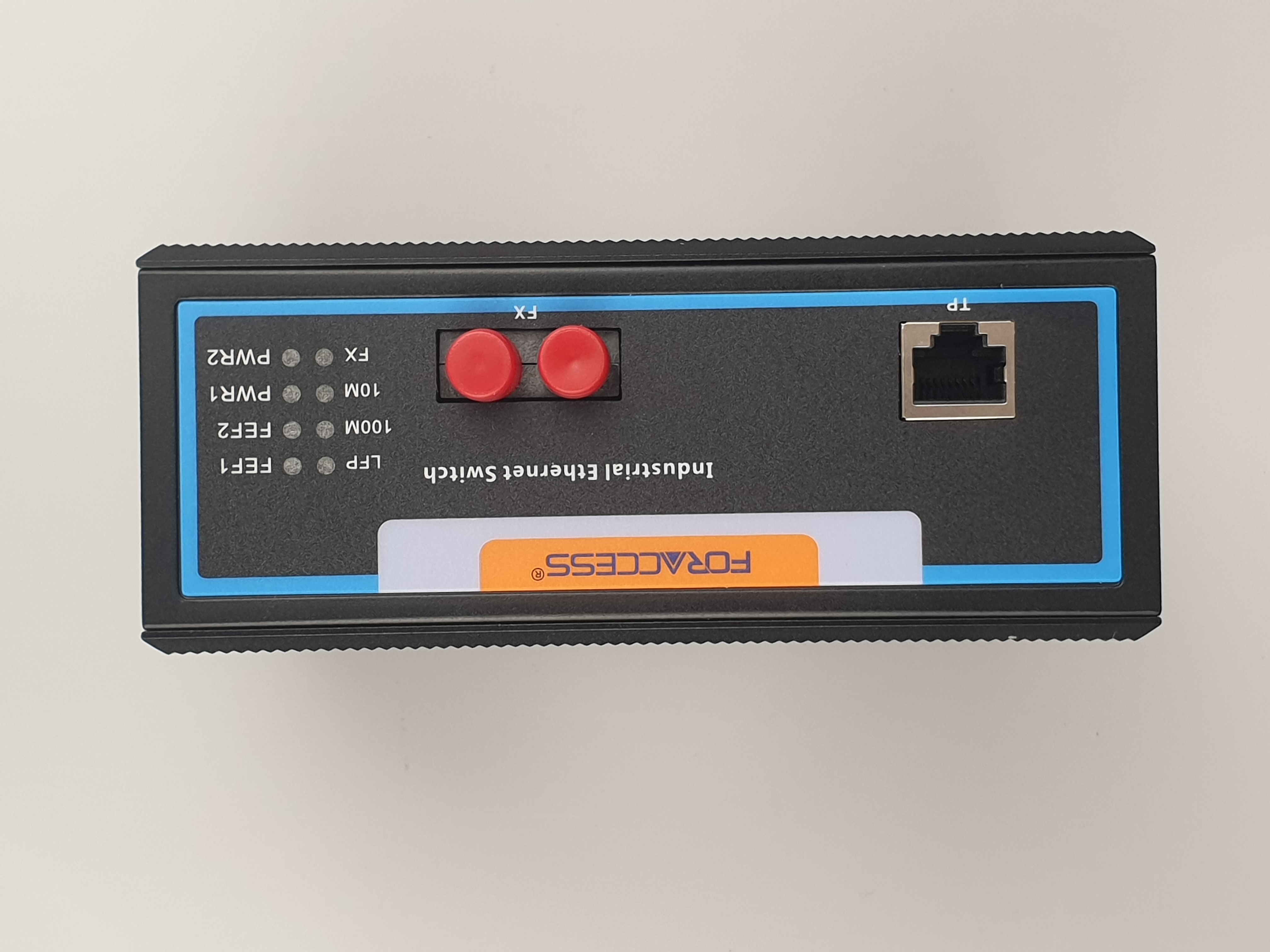 NIS201P-1F industrial grade fiber optic transceiver supports LFP remote power failure alarm function