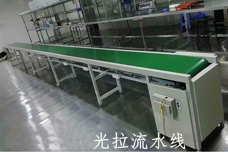 Assembly line, factory workshop, Assembly line, assembly line, automatic packaging, conveyor belt, electronic factory, cable with light