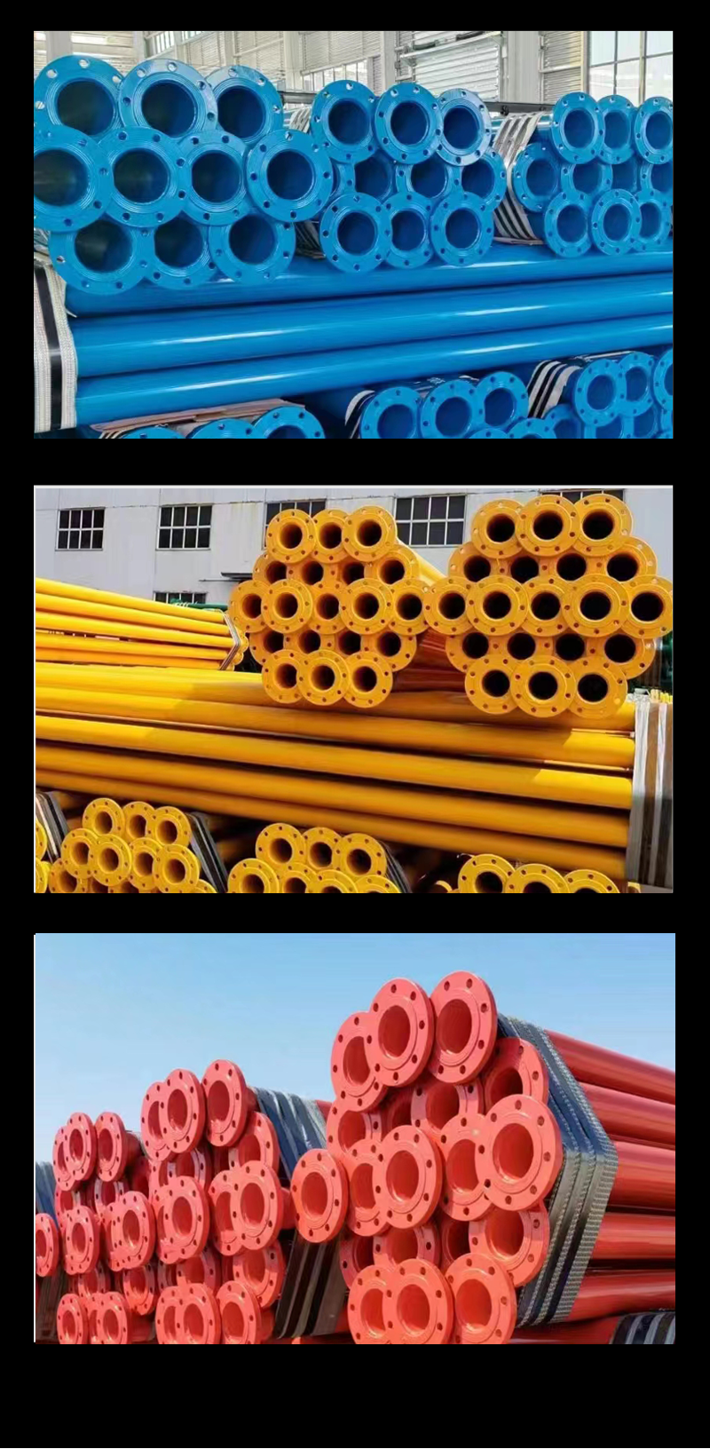 National standard coated plastic composite steel pipe DN150 inner epoxy resin coated outer PE steel plastic composite pipe