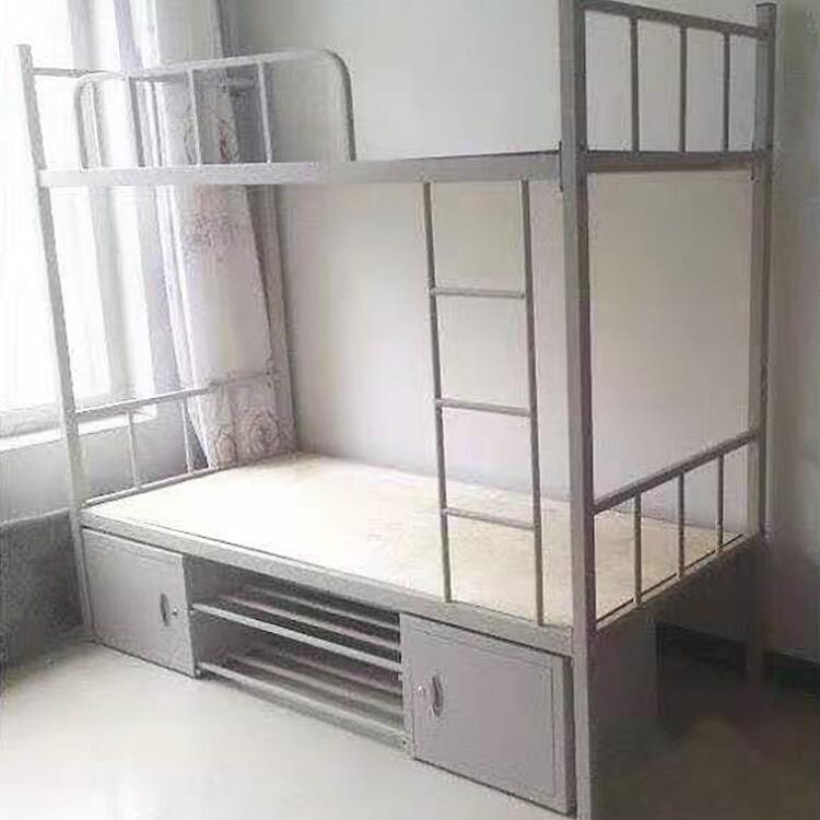 Jieshun Cabinet Industry employees get on and off the bed, manufacturer's dormitory iron frame bed, construction site simple bed customization