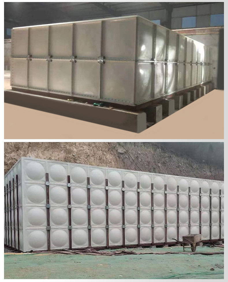 Integrated equipment for water storage and supply of Yimin SMC molded fiberglass water tank for fire protection and civil air defense