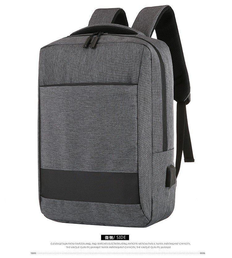 【 Customized 】 Men's backpack with large capacity and multifunctional laptop backpack for students