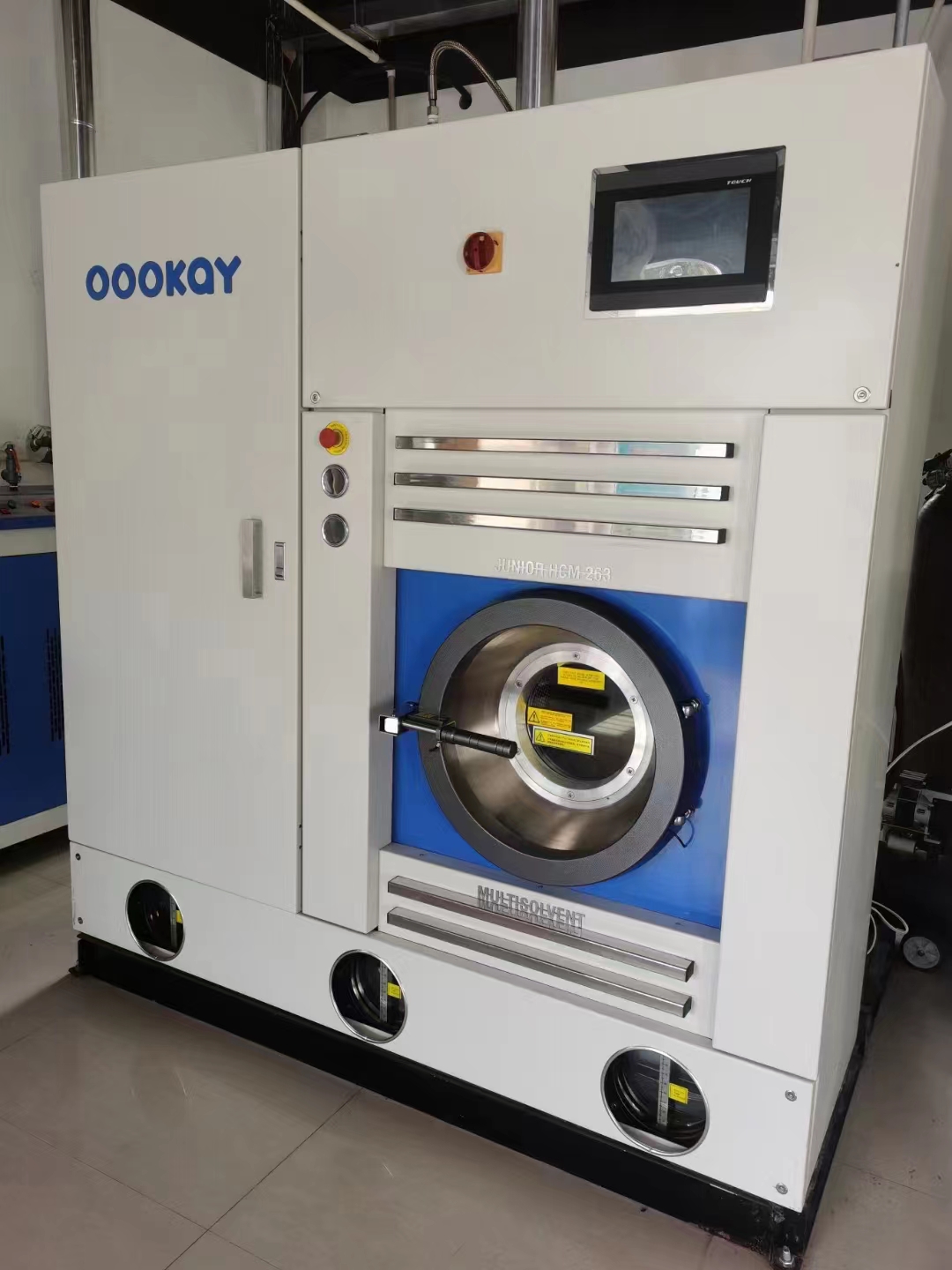 Sell second-hand fully automatic stainless steel washing machine, work clothes washing and stripping integrated machine, industrial folding machine for nursing homes