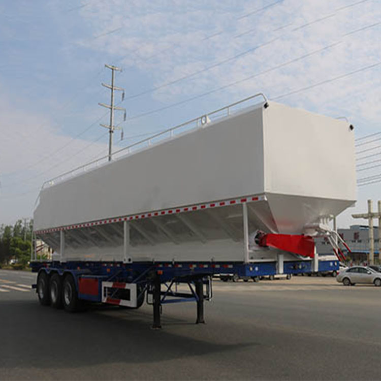 Duoshi Star JHW9400ZSL bulk feed transportation semi trailer for farm feed distribution truck factory price sales