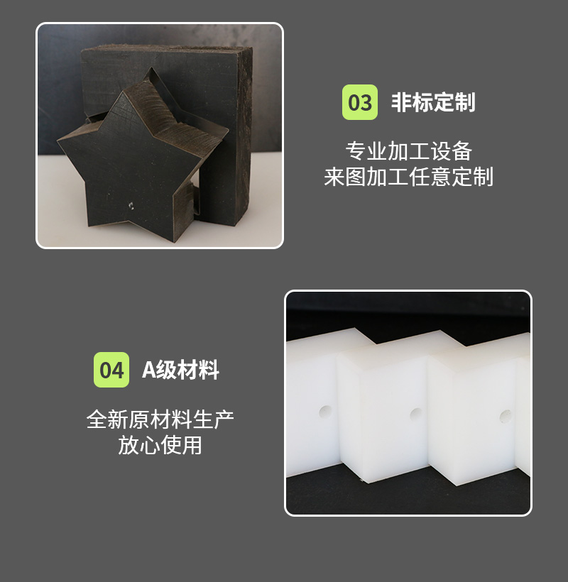 Polymer polyethylene plastic sheet, PE silent gear, nylon pulley, wear-resistant plastic irregular parts, Baizhi manufacturer