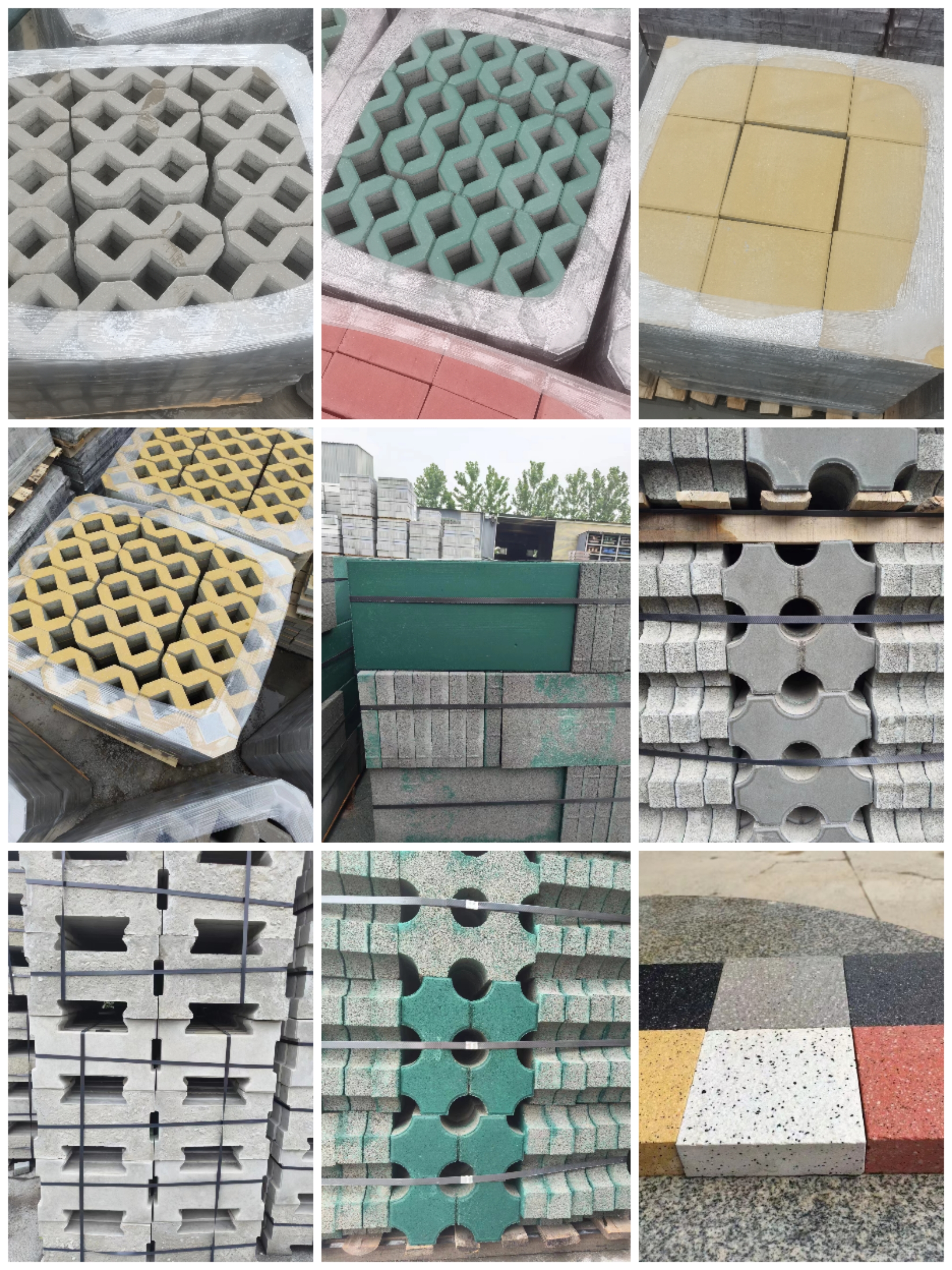 Imitation stone road edge, artificial road tooth stone road, flat stone road side, grass brick module brick, eight shaped lawn