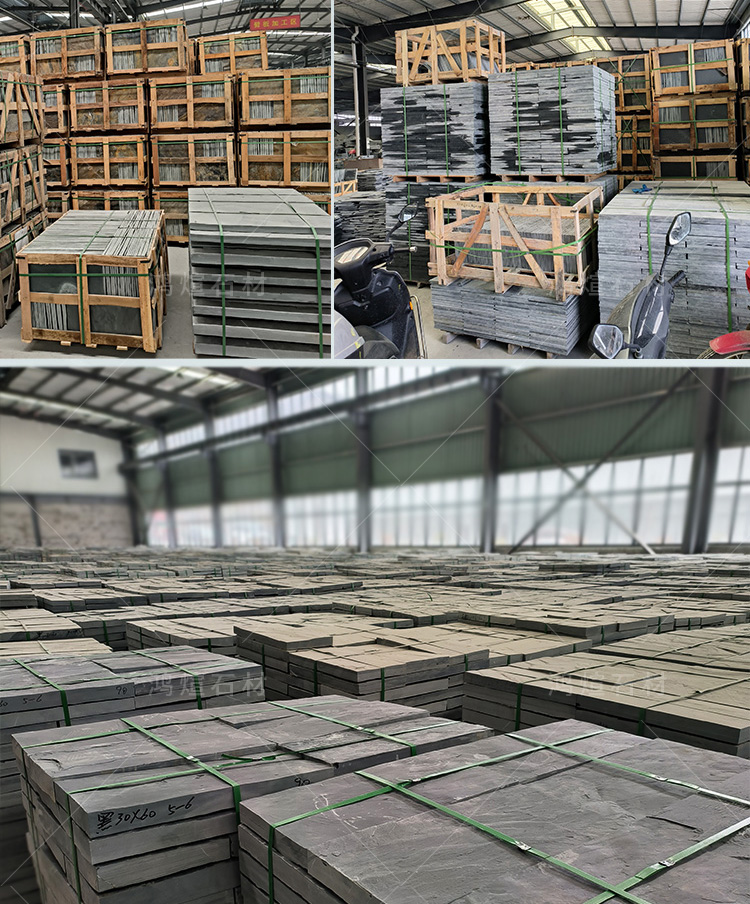 Green slate floor tiles, balcony, courtyard, anti slip tiles, outdoor garden, outdoor floor tiles, natural antique villa, garden tiles