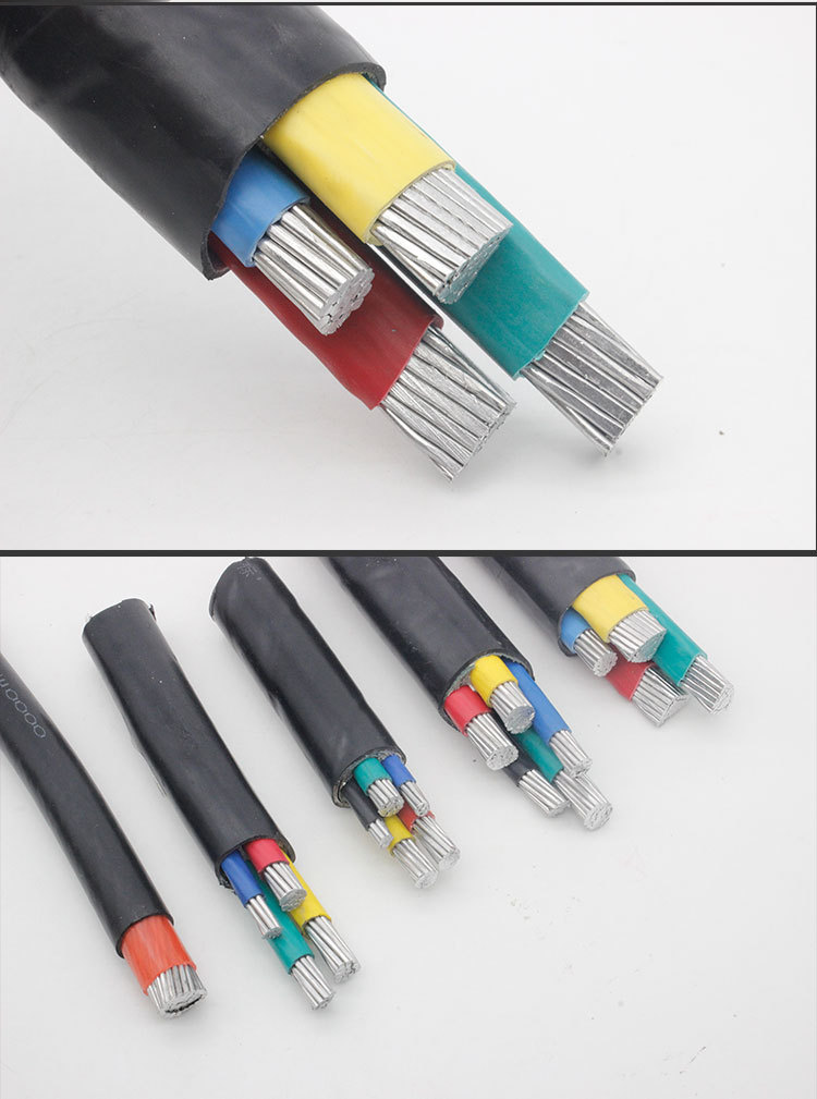 National standard copper core YJV2/3/4/5 core 10/16/25/35 square meter three-phase four wire engineering power cable and wire